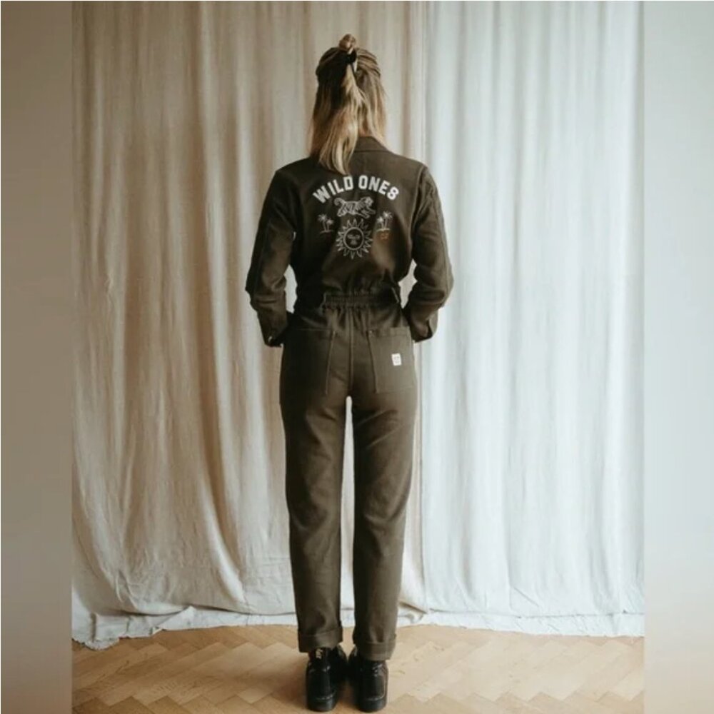 NWT P&Co Wild Ones Olive Boilersuit Jumpsuit UK-18